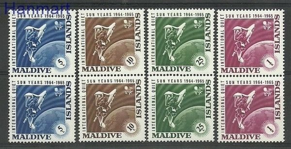 Znaczek Malediwy 1965 Mi 147-150 Czyste **