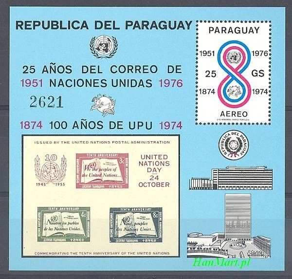 Znaczek Paragwaj 1976 Mi bl 283 Czyste **