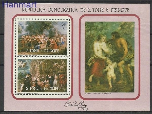 Znaczek Wyspy Św. Tomasza i Książęca 1983 Mi bl 117 Czyste **