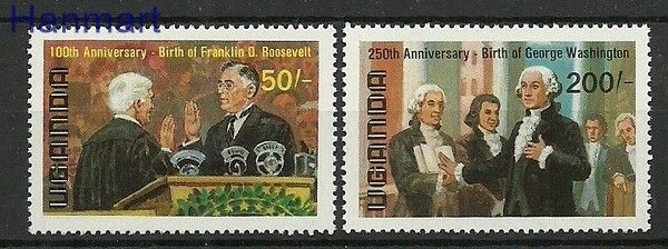 Znaczek Uganda 1982 Mi 343-344 Czyste **