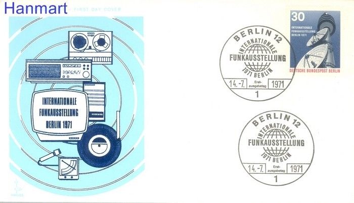Znaczek Berlin Niemcy 1972 FDC
