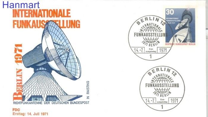 Znaczek Berlin Niemcy 1971 FDC