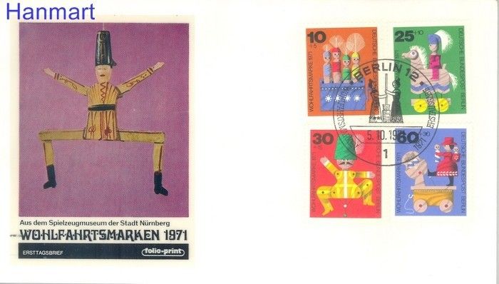 Znaczek Berlin Niemcy 1971 FDC