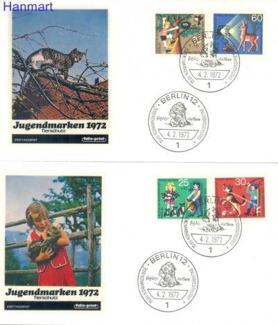 Znaczek Berlin Niemcy 1972 FDC
