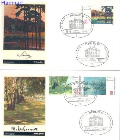 Znaczek Berlin Niemcy 1972 FDC