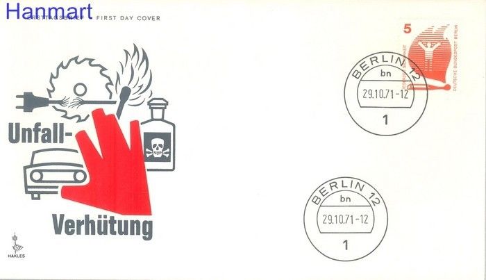 Znaczek Berlin Niemcy 1971 FDC