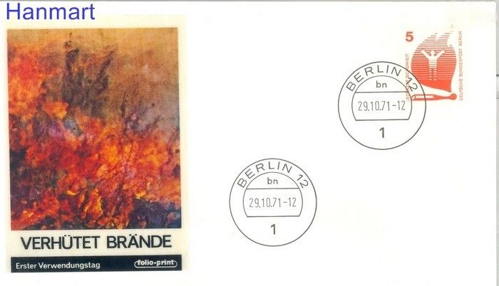 Znaczek Berlin Niemcy 1971 FDC