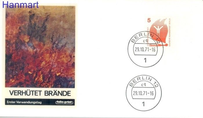 Znaczek Berlin Niemcy 1971 FDC