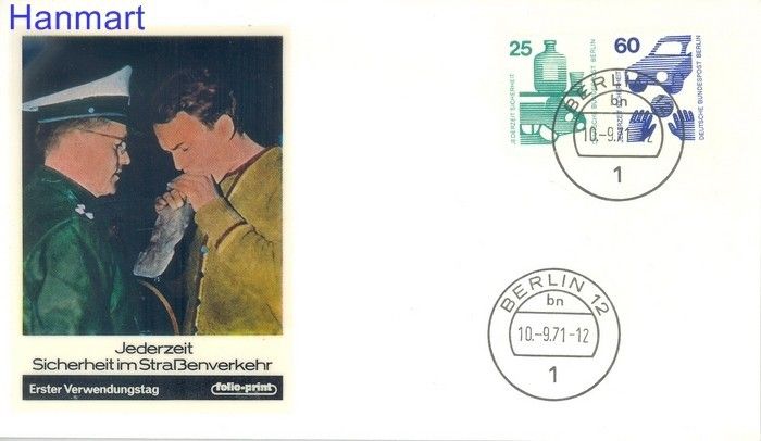 Znaczek Berlin Niemcy 1971 FDC