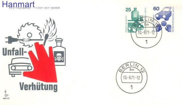 Znaczek Berlin Niemcy 1971 FDC