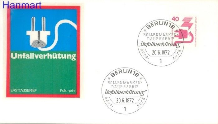 Znaczek Berlin Niemcy 1971 FDC