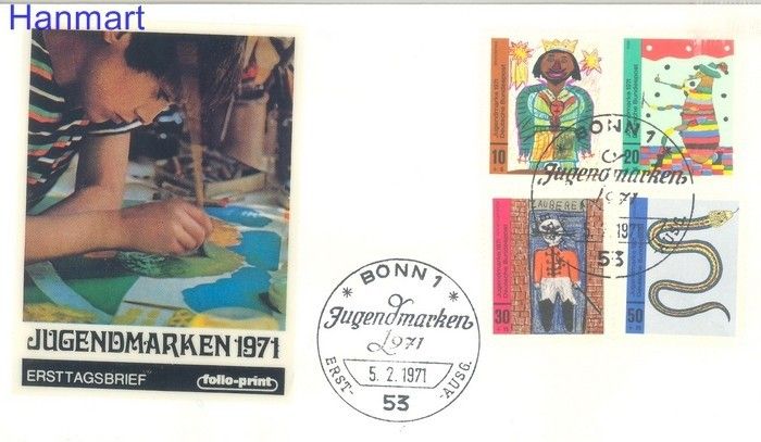 Znaczek Niemcy 1971 FDC