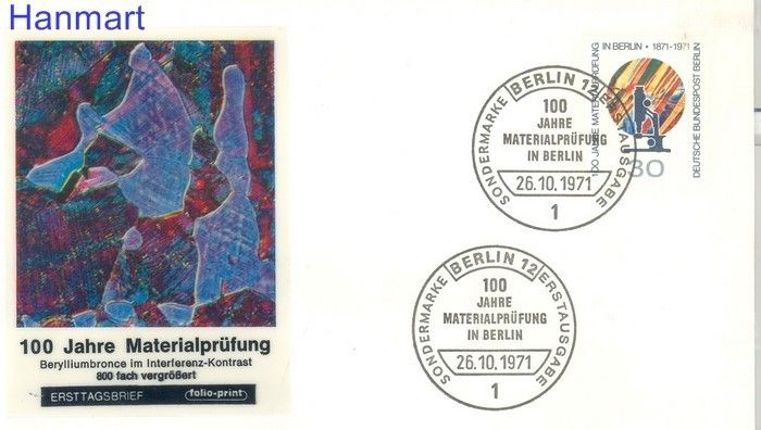 Znaczek Berlin Niemcy 1971 FDC
