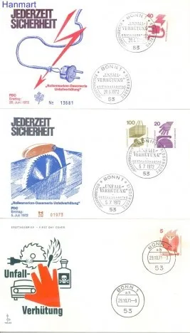 Znaczek Niemcy 1971 FDC