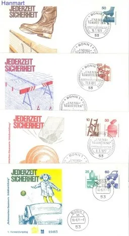 Znaczek Niemcy 1971 FDC