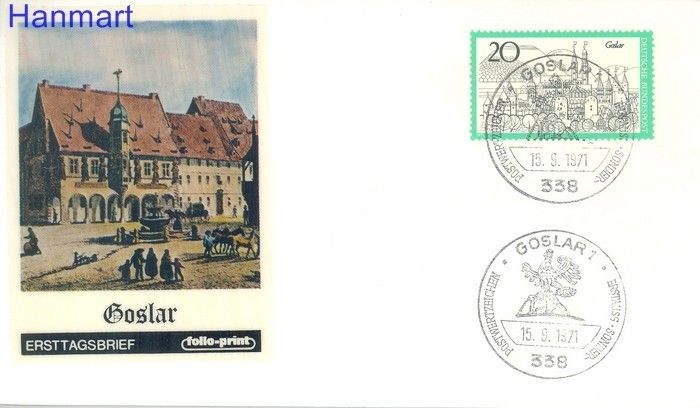 Znaczek Niemcy 1971 FDC