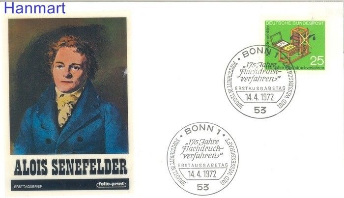 Znaczek Niemcy 1972 FDC