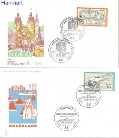 Znaczek Niemcy 1972 FDC