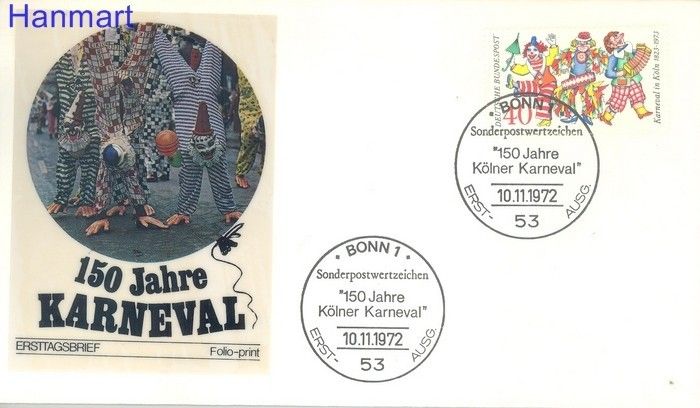 Znaczek Niemcy 1972 Mi 748 FDC