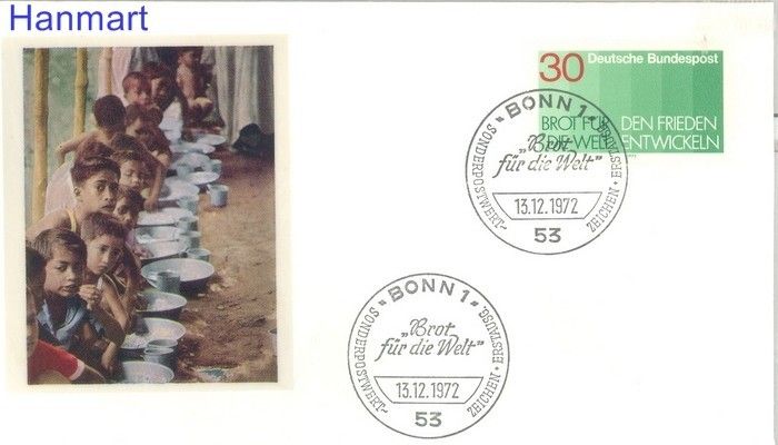 Znaczek Niemcy 1972 FDC