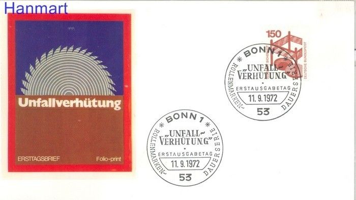 Znaczek Niemcy 1971 FDC