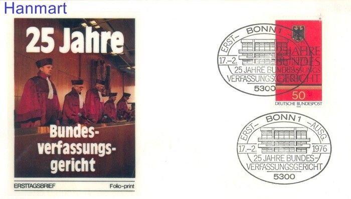 Znaczek Niemcy 1976 FDC