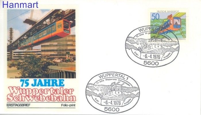 Znaczek Niemcy 1976 Mi 881 FDC