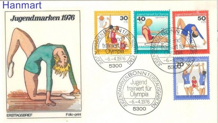 Znaczek Niemcy 1976 FDC