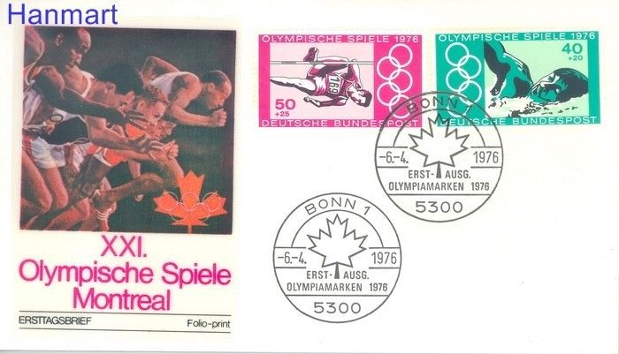 Znaczek Niemcy 1976 FDC