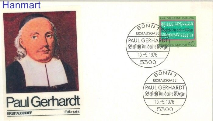 Znaczek Niemcy 1976 FDC