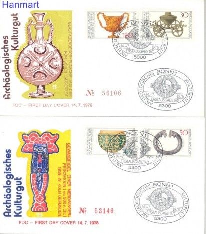 Znaczek Niemcy 1976 FDC
