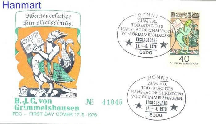 Znaczek Niemcy 1976 Mi 902 FDC
