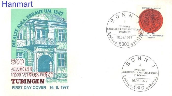Znaczek Niemcy 1977 Mi 946 FDC