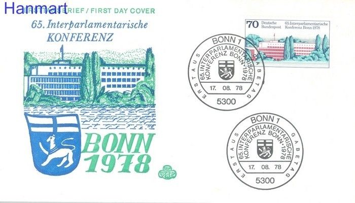 Znaczek Niemcy 1978 FDC