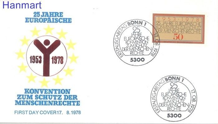 Znaczek Niemcy 1978 FDC