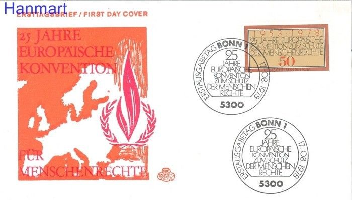 Znaczek Niemcy 1978 FDC