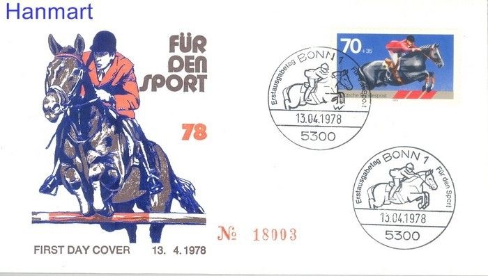 Znaczek Niemcy 1978 Mi 968 FDC