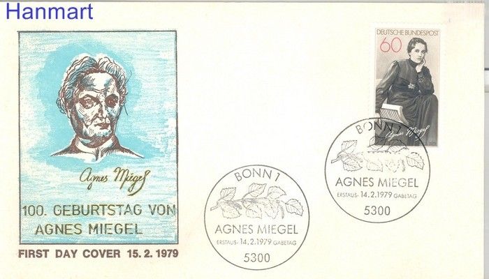 Znaczek Niemcy 1979 Mi 1001 FDC