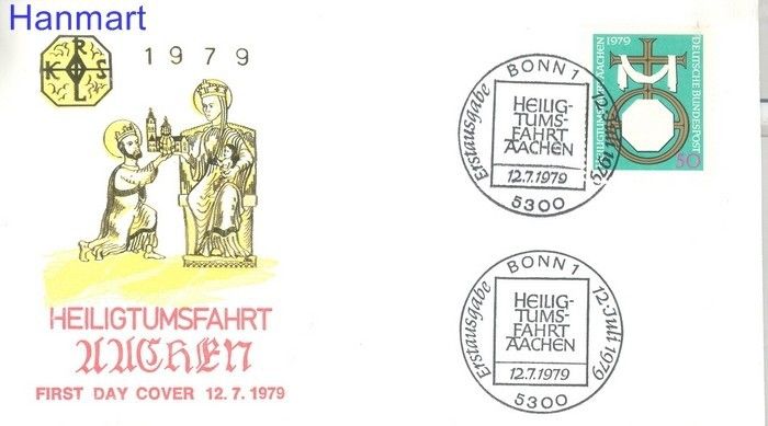 Znaczek Niemcy 1979 Mi 1017 FDC