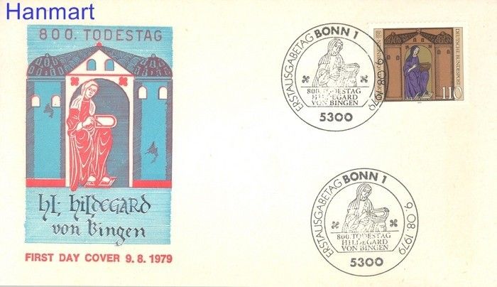 Znaczek Niemcy 1979 Mi 1018 FDC