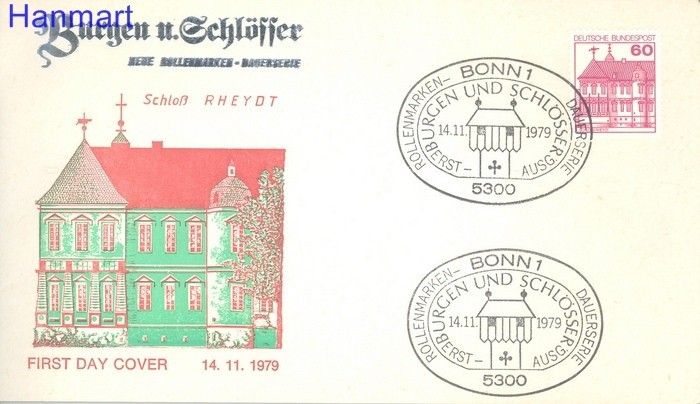 Znaczek Niemcy 1979 FDC