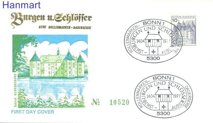 Znaczek Niemcy 1977 FDC