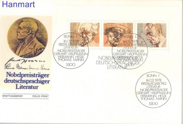 Znaczek Niemcy 1978 FDC