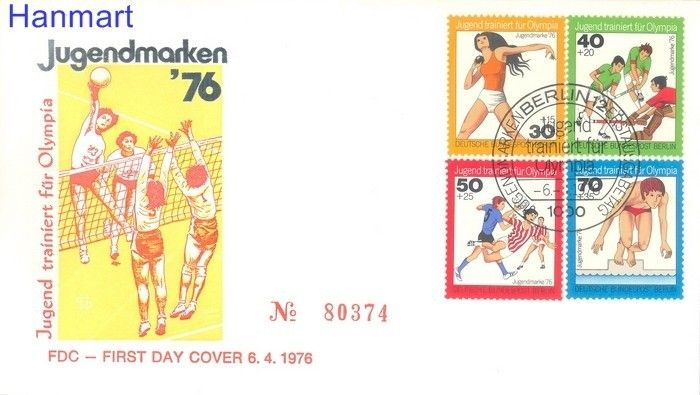 Znaczek Berlin Niemcy 1976 FDC