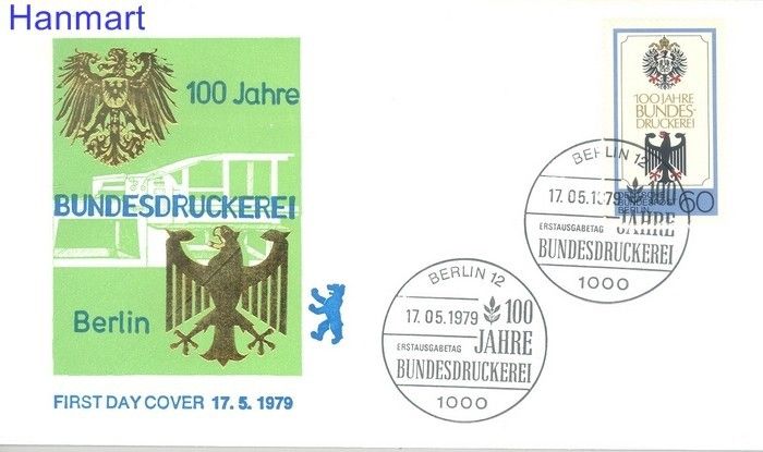 Znaczek Berlin Niemcy 1979 Mi 598 FDC