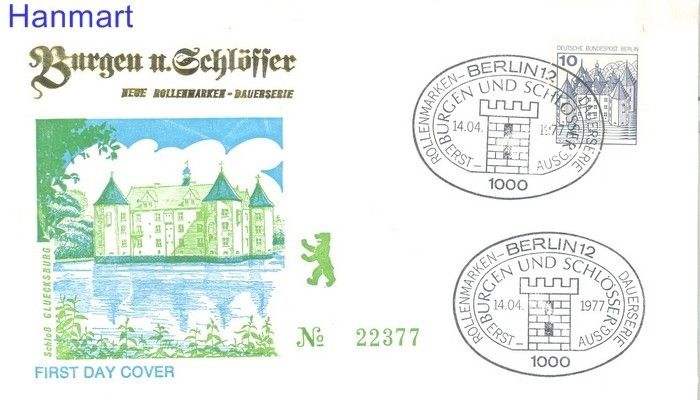 Znaczek Berlin Niemcy 1977 FDC