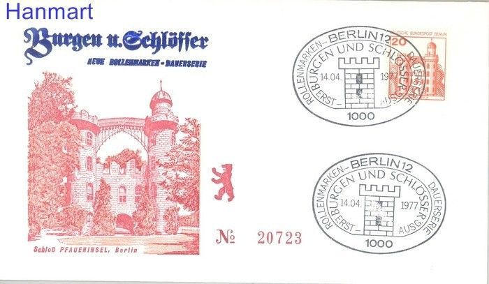 Znaczek Berlin Niemcy 1977 FDC