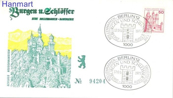 Znaczek Berlin Niemcy 1977 FDC