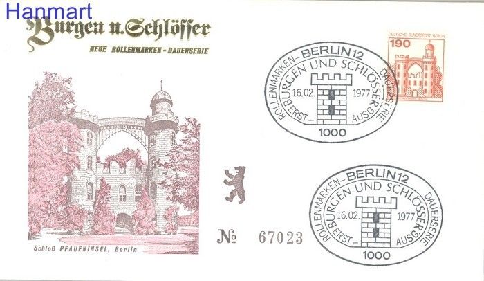 Znaczek Berlin Niemcy 1977 FDC