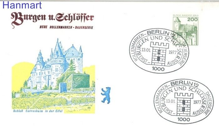 Znaczek Berlin Niemcy 1977 FDC